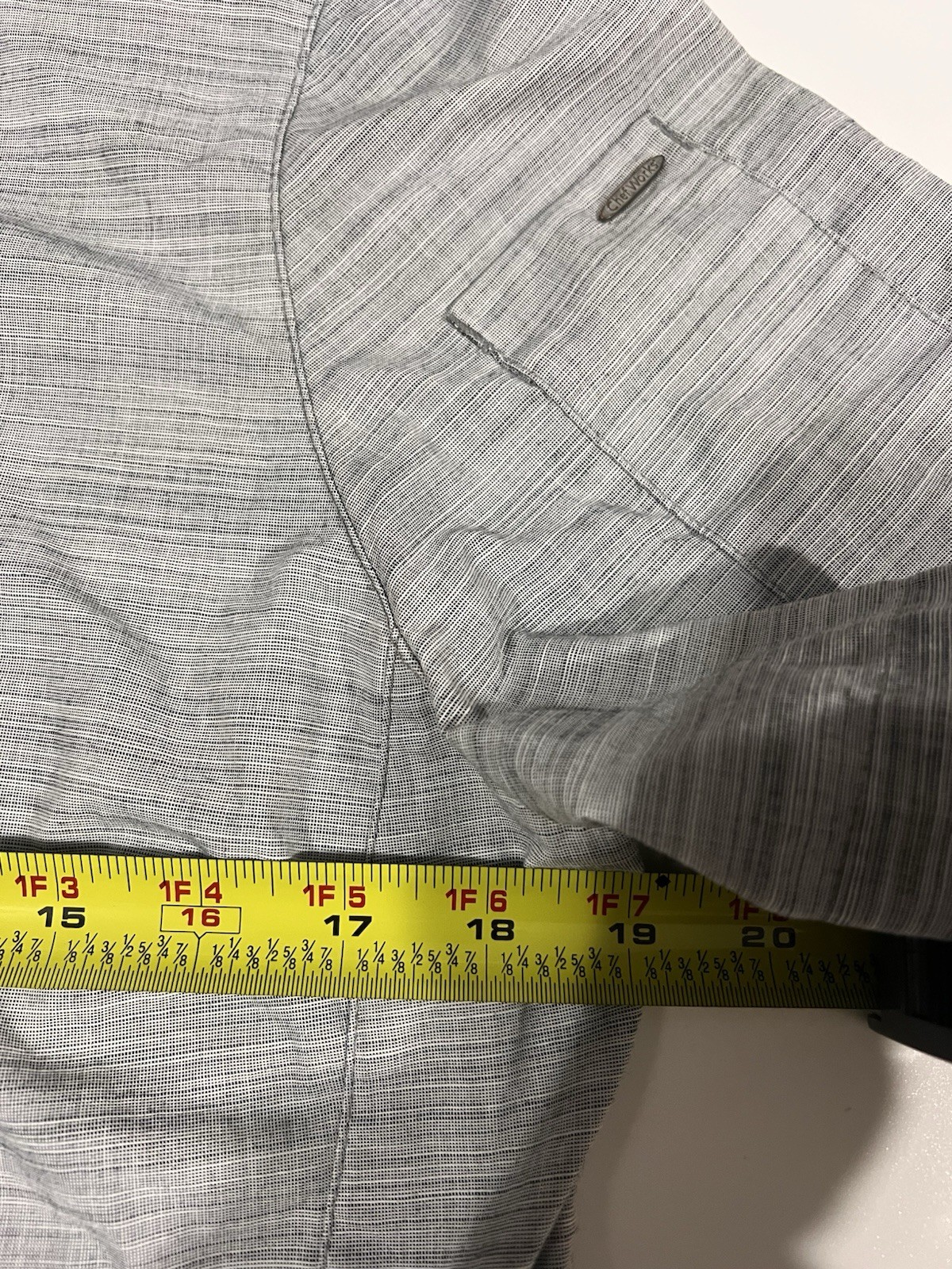 Chef Works Men's Short Sleeve Shirt Urban Collection Size M Gray Snaps