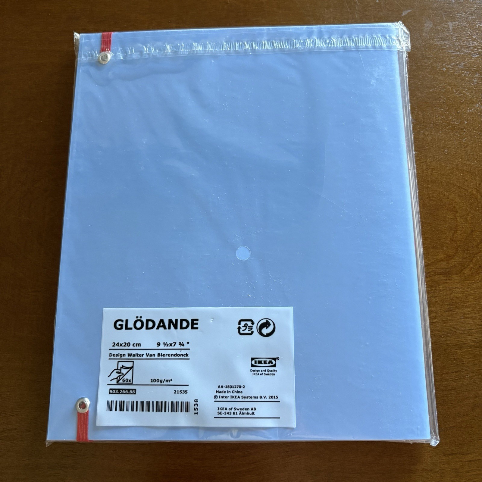 IKEA Glodande blank notebook Walter Van Bierendonck NEW SEALED Glödande