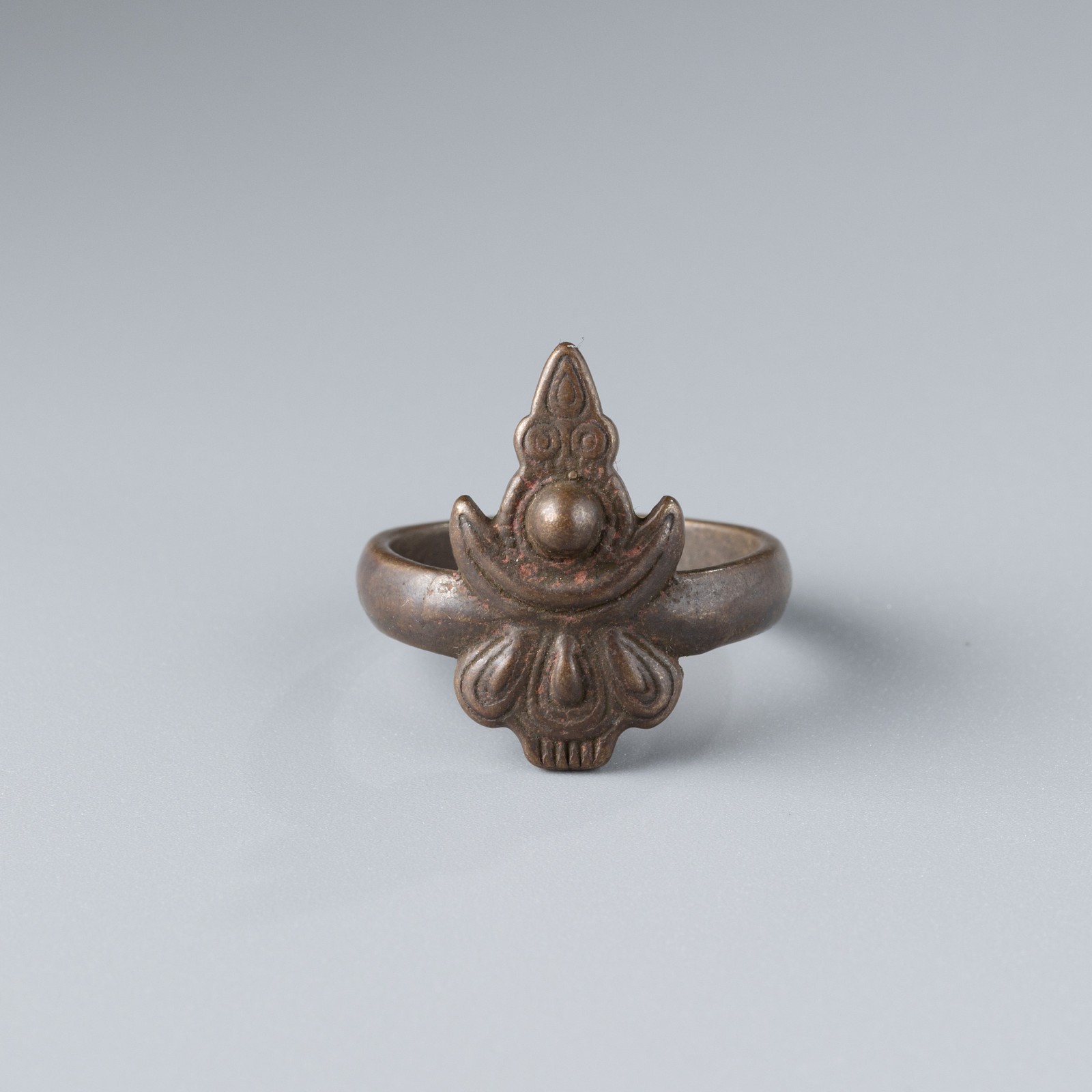 Tibetan Bronze Amulet Ring – Size 8