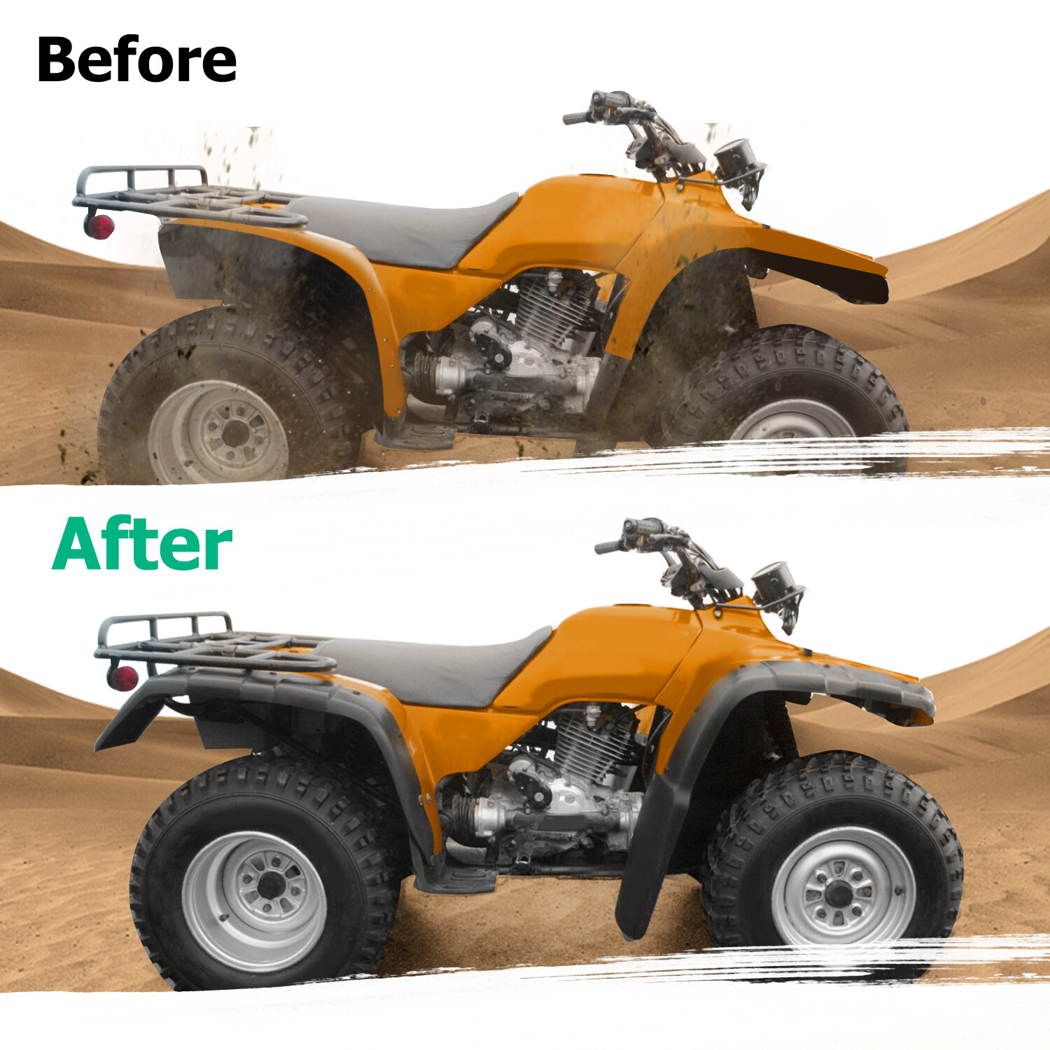 Set of Mud Flaps For Honda TRX300 TRX 300 FW Trax Fender Flares Guards 1996-2000