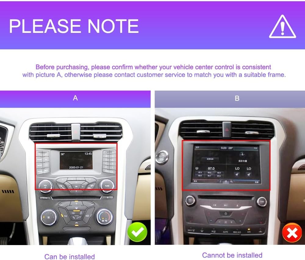 For Ford Fusion 2013-2016 Carplay Stereo Radio 9" Android15 32G GPS Nav WIFI SWC