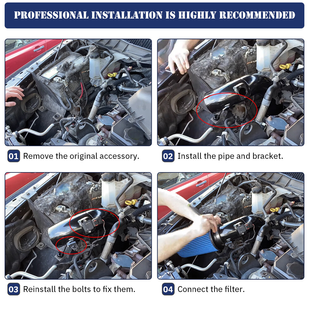 Cold Air Intake Kit w/ Filter For 07-12 Dodge Ram 2500 3500 6.7L Cummins Diesel