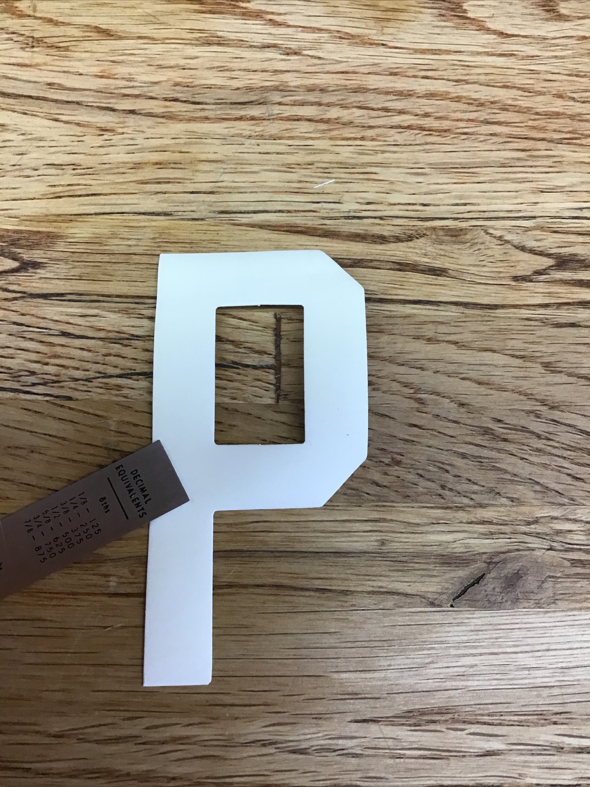 Firefighter / EMT Turnout Coat Reflective Iron-On Letter  “P” Lime Green D-6