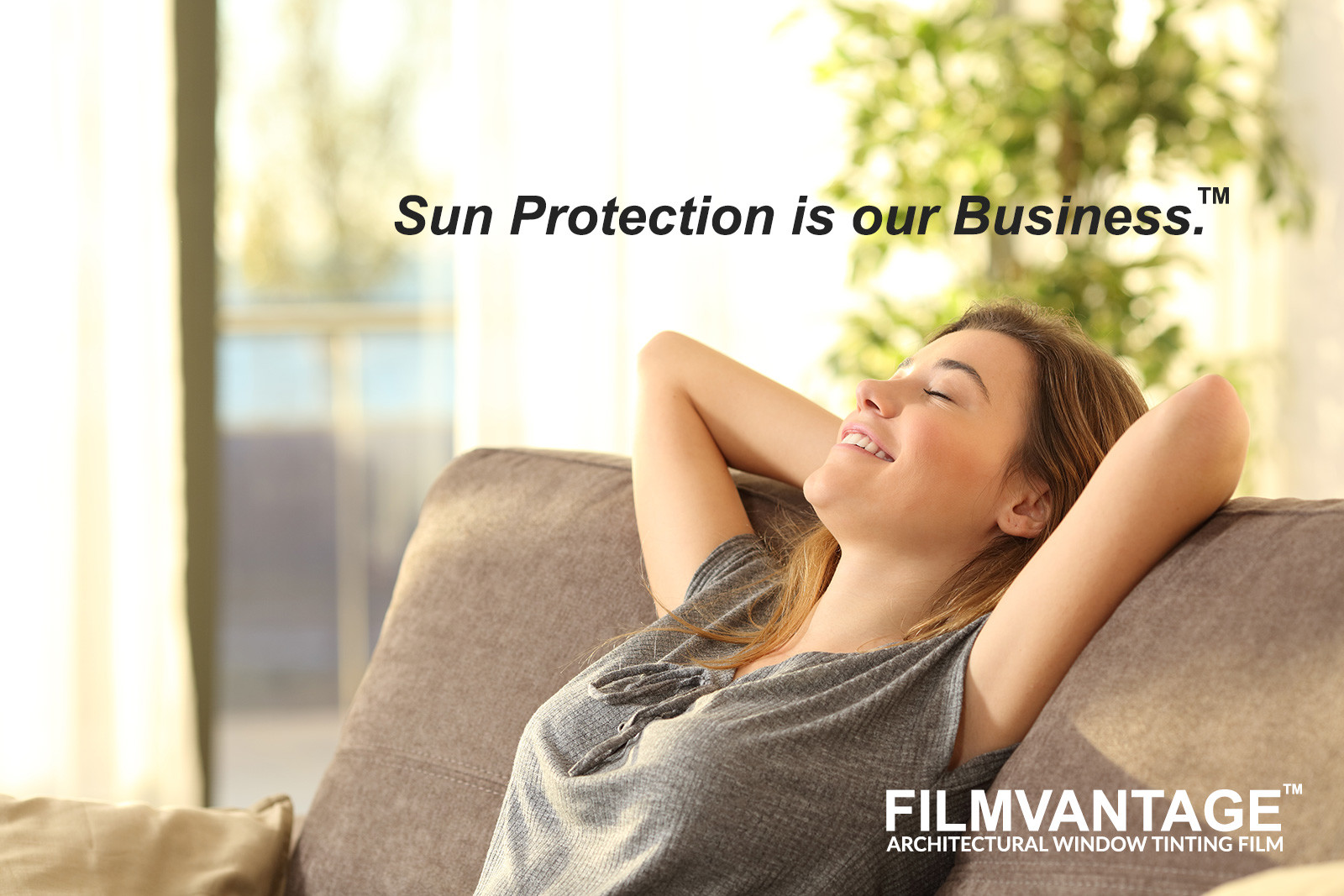 SunJoy 70 Virtually Clear Home Commercial Window Tint Film Solar UV Heat Control