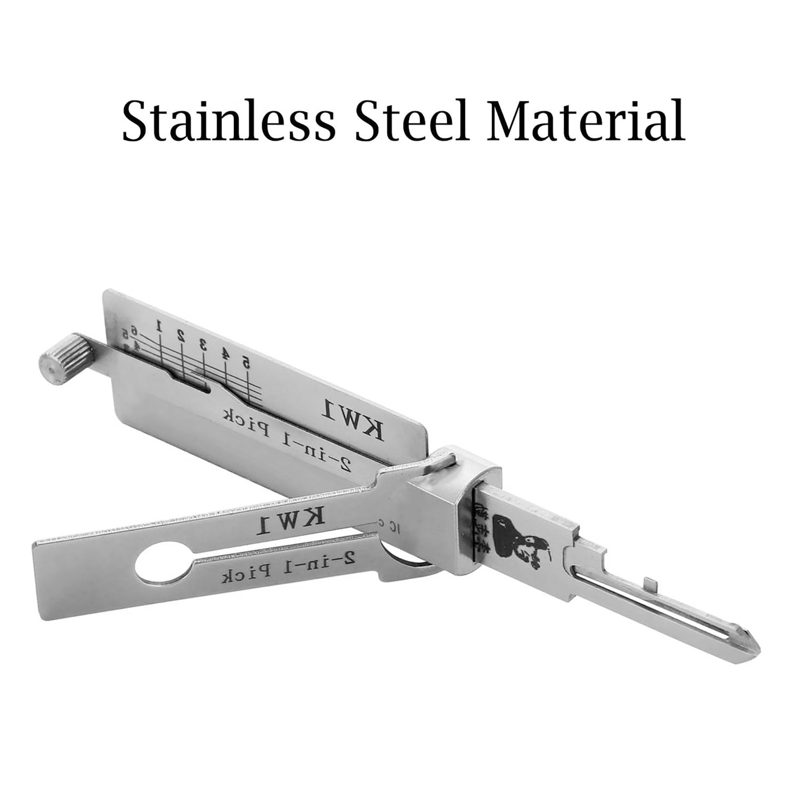 Precision-Hand-Grav-2in1-Pick-Tools 304-Stainless-Steel-Key-Decoder-Model-KW1
