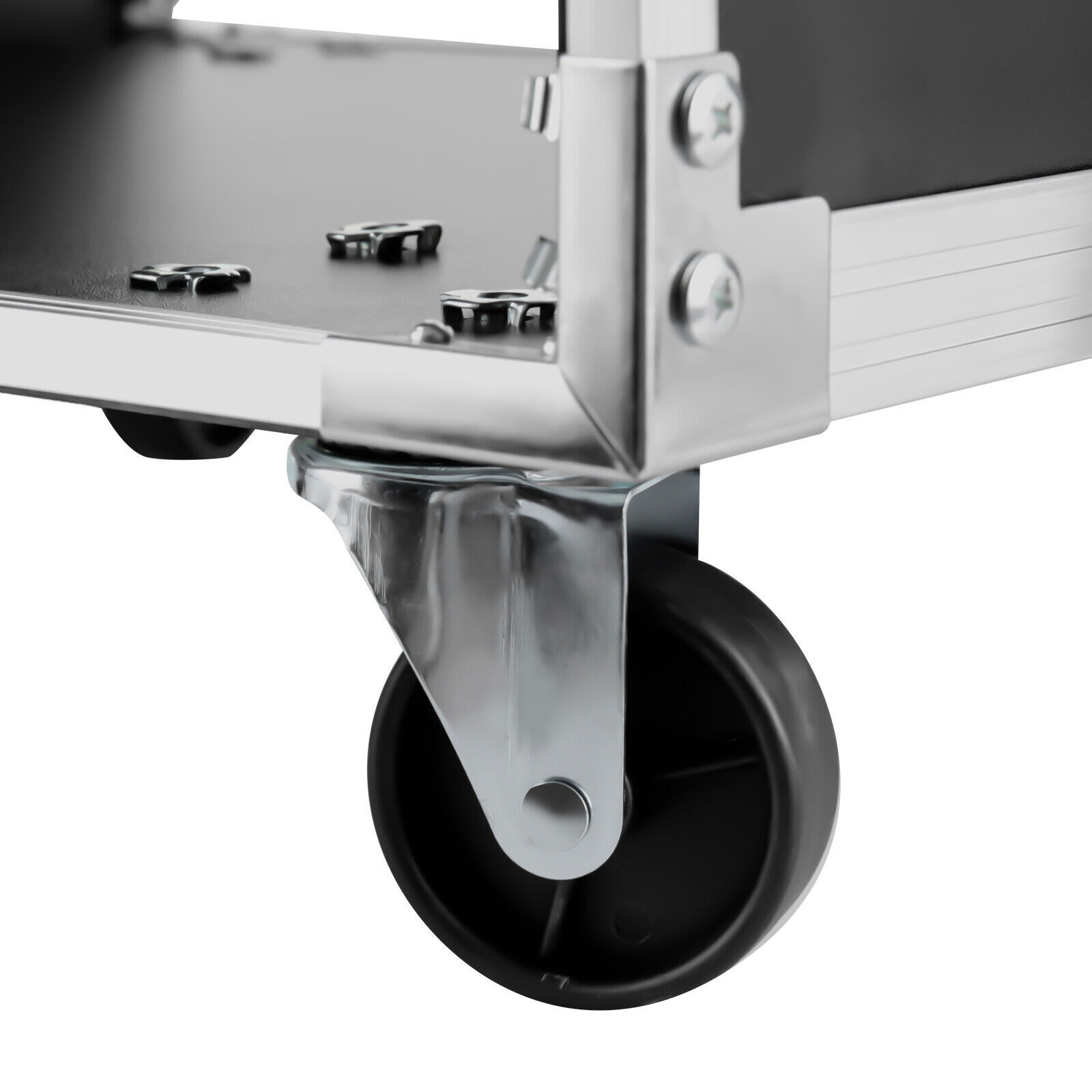 16U Server Rack Open Frame Rolling Network Data Rack 19 inch w/ Casters 4 Post!