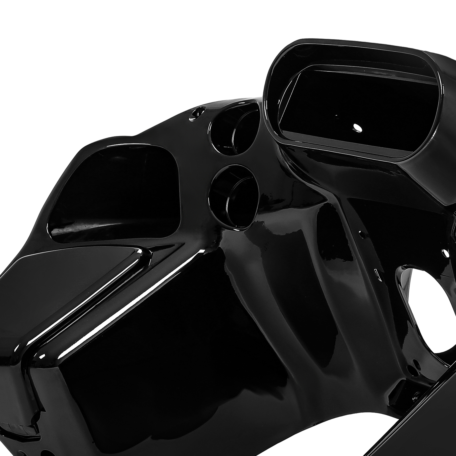 Vivid Black Front Inner Outer Headlight Fairing For Harley Road Glide FLTR 98-13