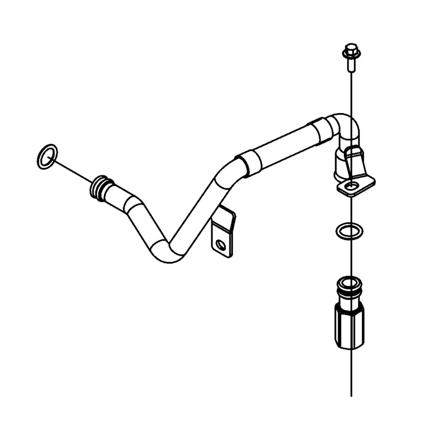 EGR Valve Engine Coolant Cooler Pipe O-Ring Compatible With Dodge Ram 68086261AA