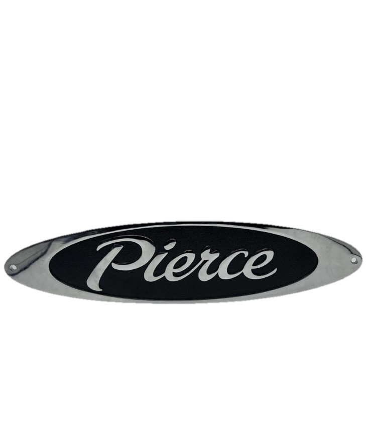 Pierce 25-0029 Chrome Truck Logo Emblem 15” X 4” New