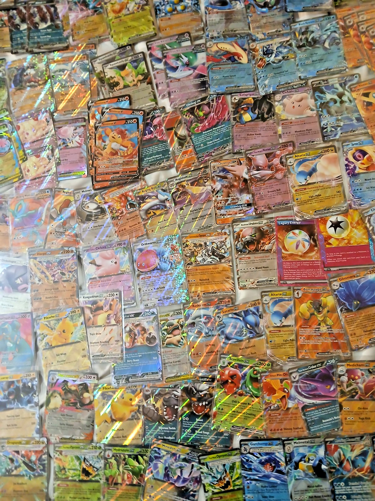Official Pokémon Card Lot of 358 Includes Rares, Holos, Reverse, EX, V, VSTAR...