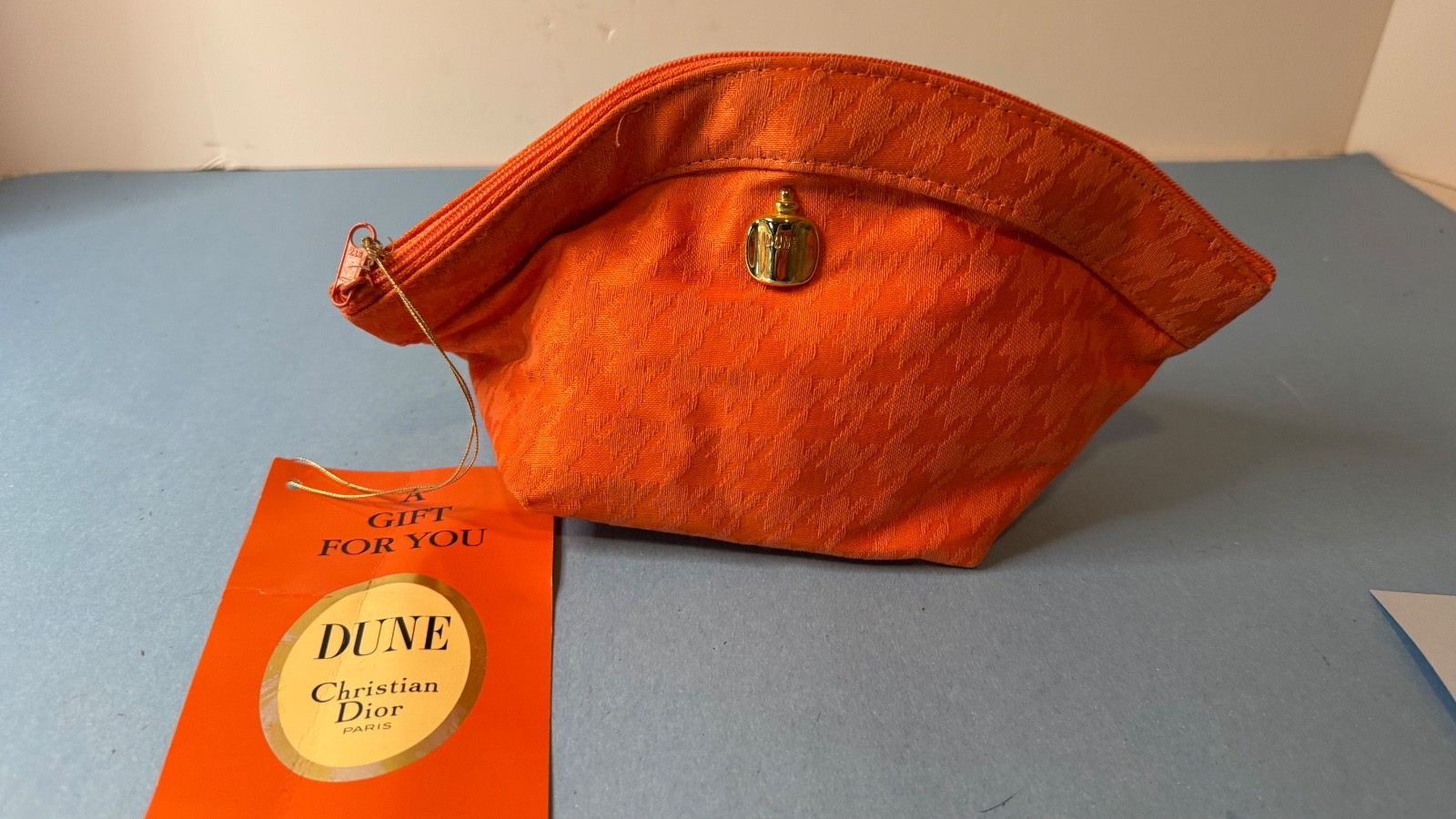 Christian Dior Dune cosmetic bag, NWT, new/old stock,