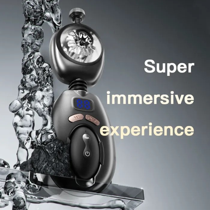 Automatic Wearable Male Masturbator-Removable Belts, LCD Display Kegel Training