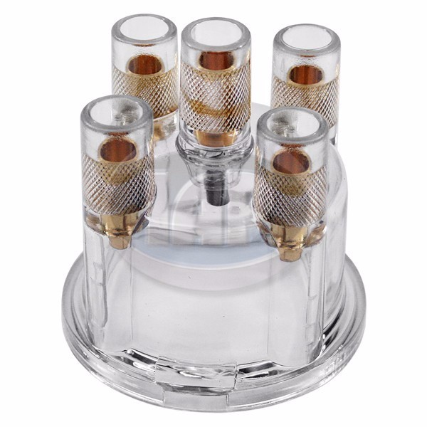 009 / 034 CLEAR DISTRIBUTOR CAP VOLKSWAGEN T1 BUG BEETLE T2 BUS GHIA T3