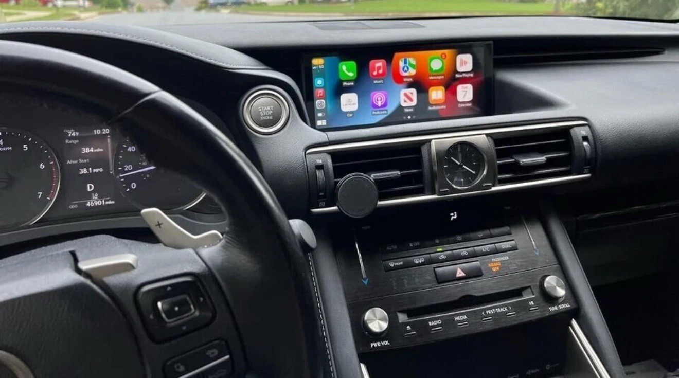 10.25" Car Stereo Infotainment Apple Car Play Android Auto Lexus IS250 is300 RCF