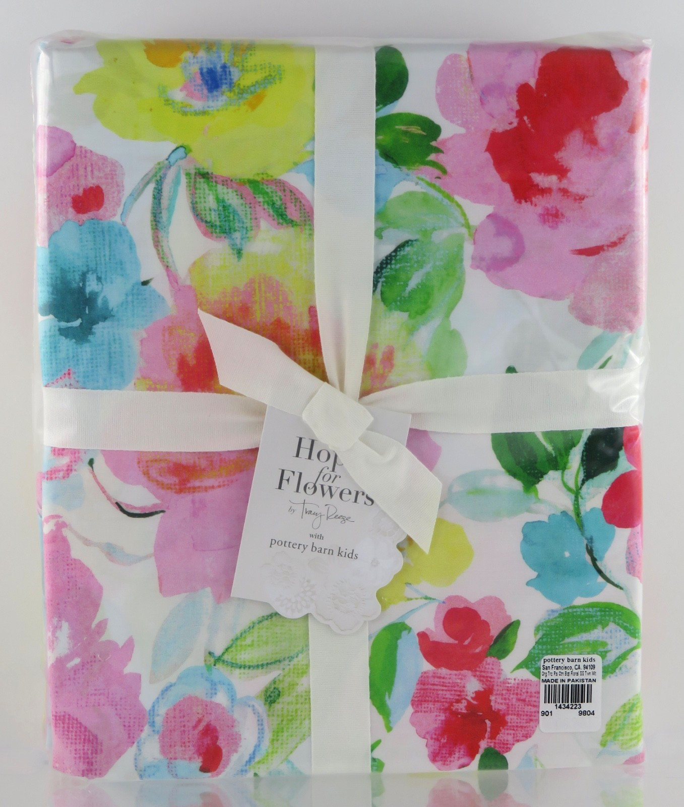 Pottery Barn Kids Hope for Flowers Bouquet Floral by Tracy Reese Twin Sheet Set