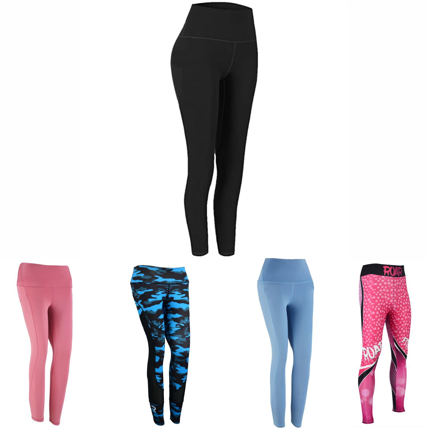 ROAR MMA Legging BJJ Athletic Spats Tights Compression Base Layer Sports Workout