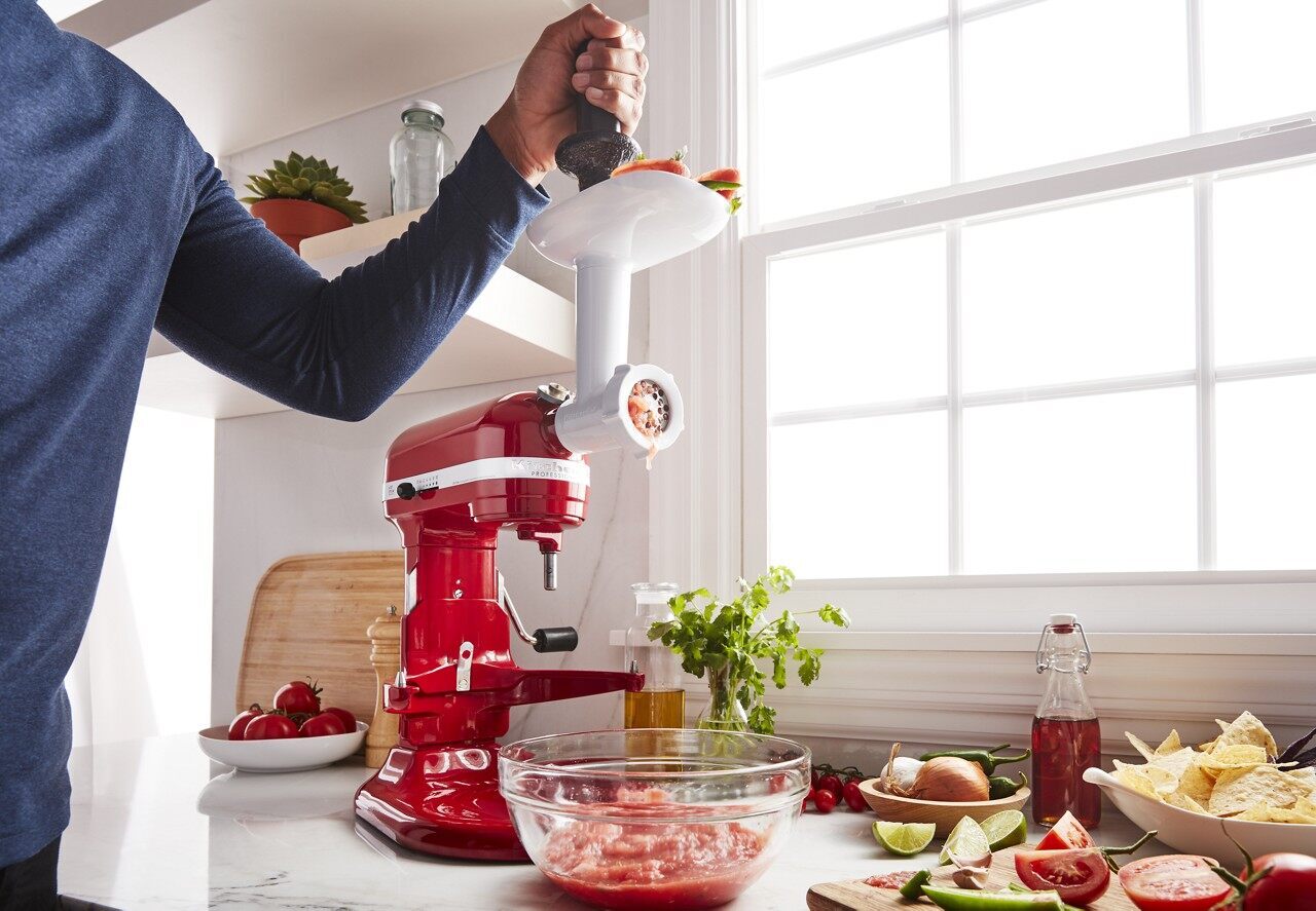 KitchenAid Refurbished Food Grinder Attachment, RKSMFGAZZBASE