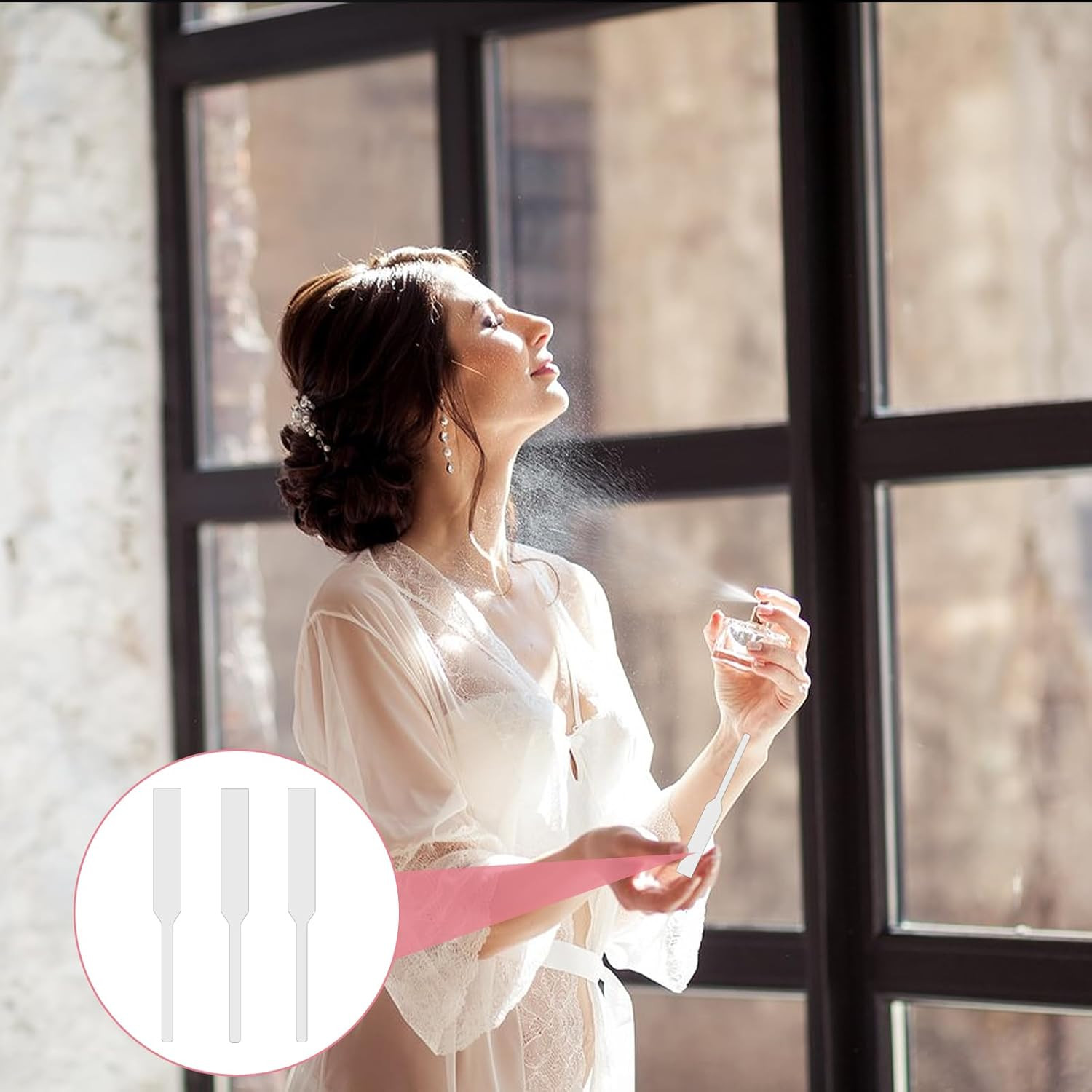 200 PCS Perfume Test Strips Paper Disposable White Perfume Paper Strips, Perfume