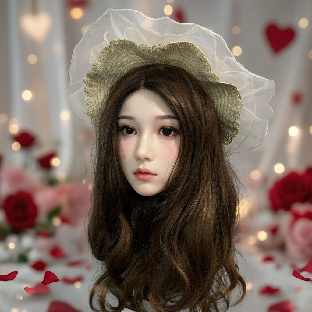 Beauty training, advanced TPE makeup practice mannequine head, with M16 mounting