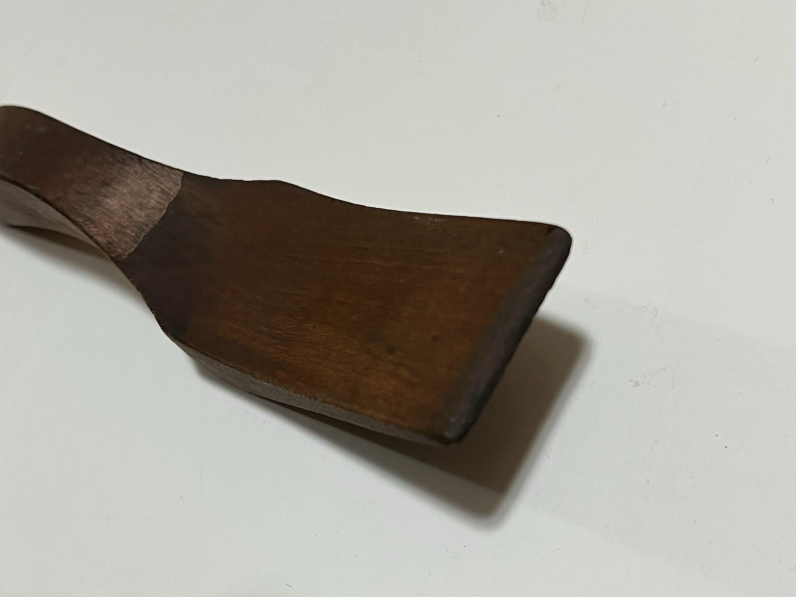 Vintage Wood Handle Lead Solder Paddle 8" Long x 1-3/4" Wide Flat Hardwood NICE