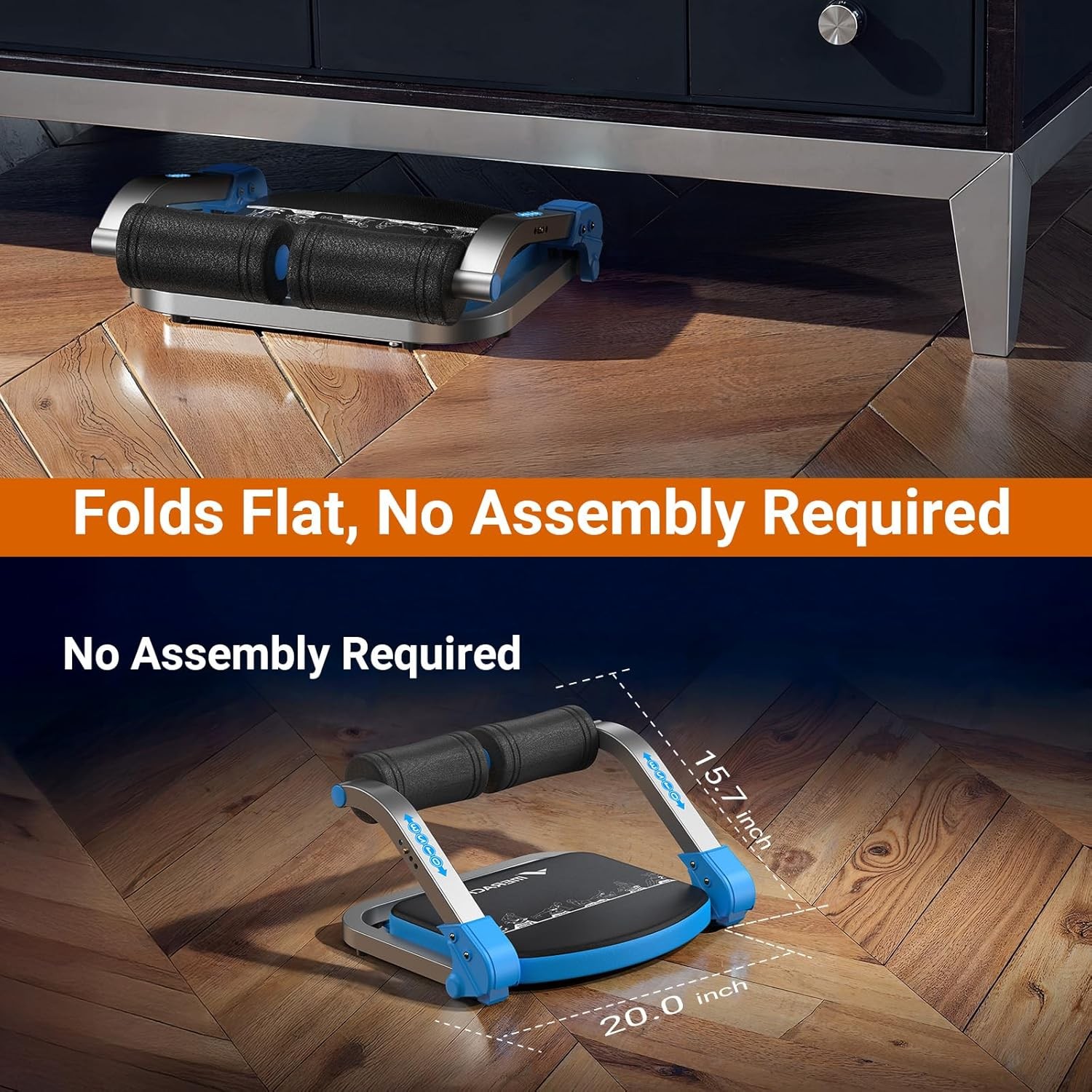 MERACH Ab Machine for Home Gym Adjustable Ab Trainer with 3 Resistance Levels