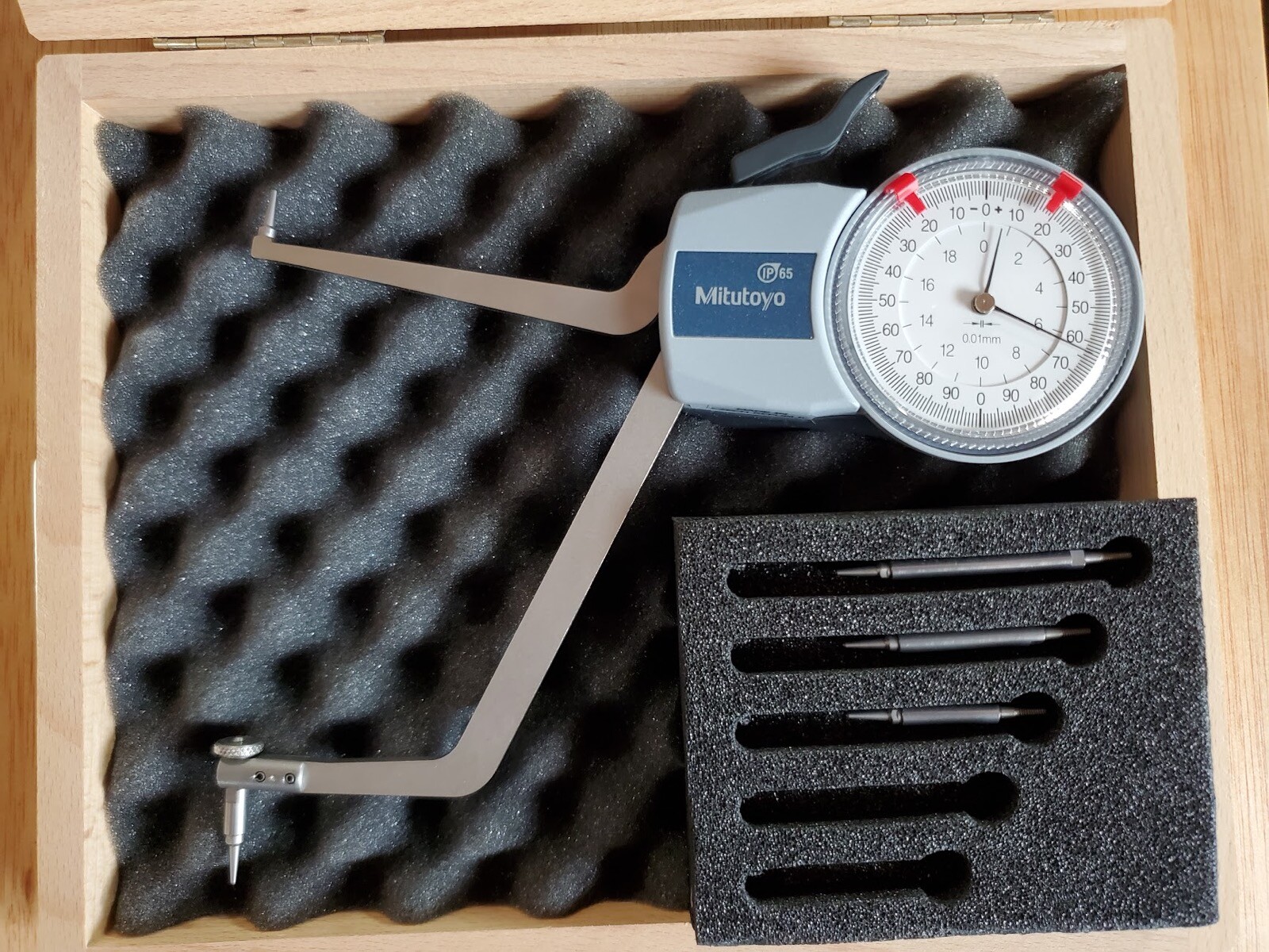 New Mitutoyo Inside Dial Caliper Bore Hole Gauge Gage Set 130-180mm / 0.01mm