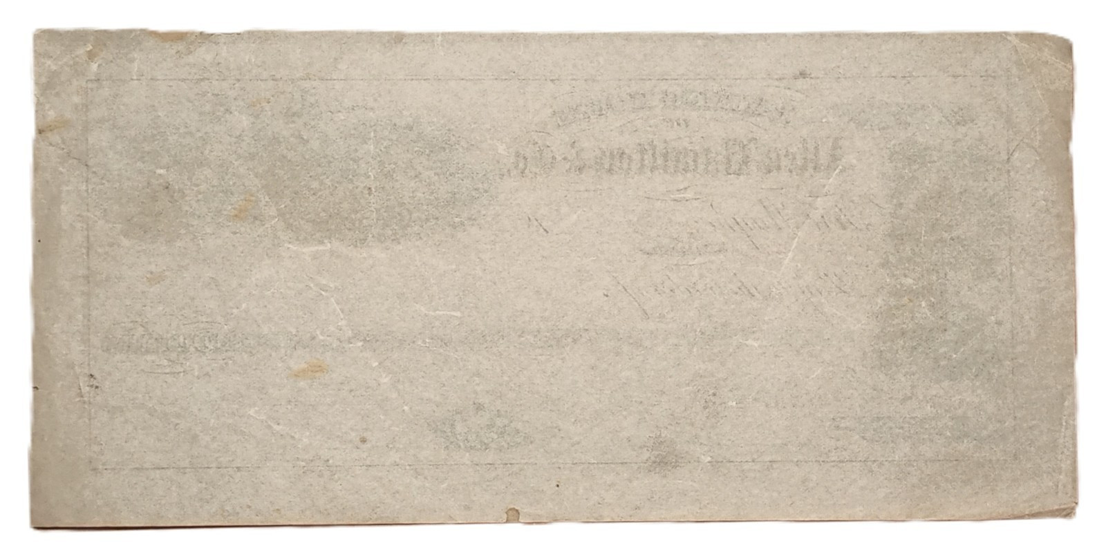 IN FORT WAYNE Indiana Banking House of Allen Hamilton & Co. 1860s-70s remainder