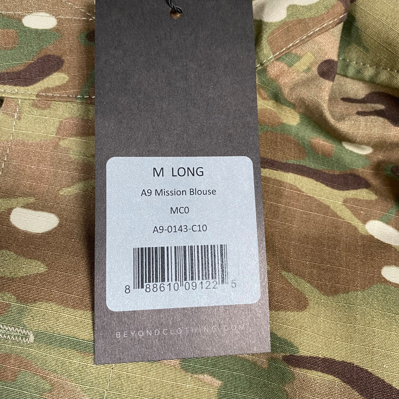 Beyond Clothing A9 Mission Blouse Top Multicam Medium Long