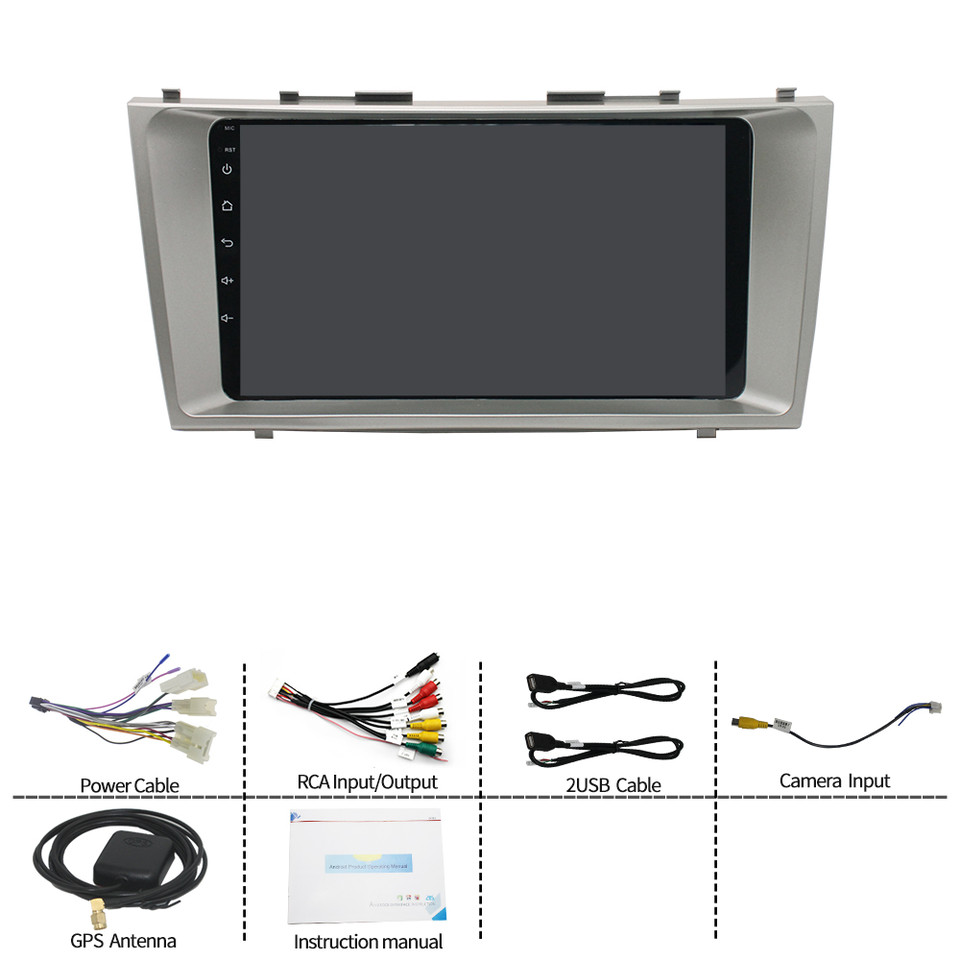 For Toyota Camry 2007-2011 Android 13 Car Stereo Radio GPS Navi WIFI Bluetooth