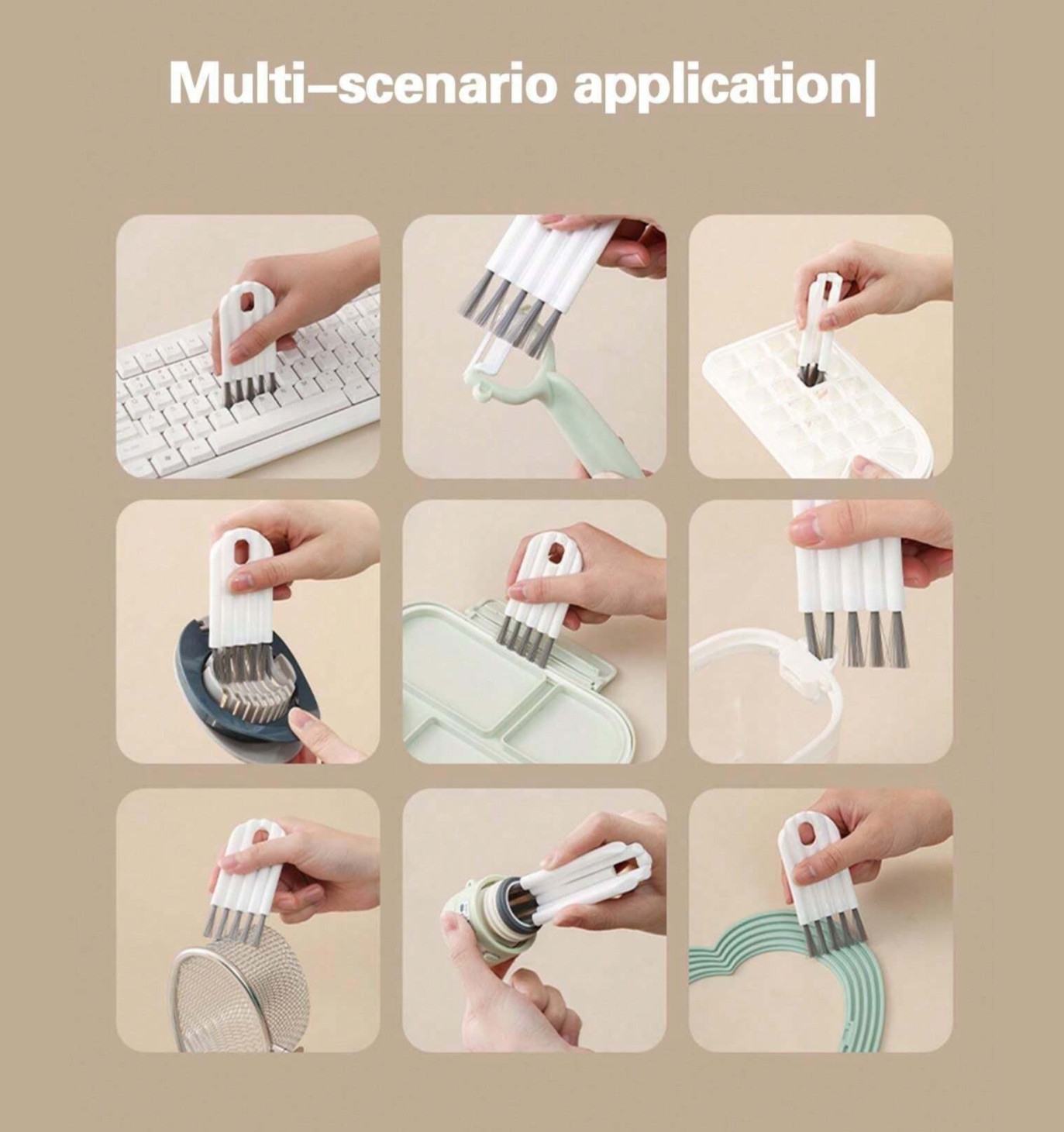 Flexible Keyboard Cleaner Brush Soft Bendable Cup Cleaning Brush Gap Cleaning US