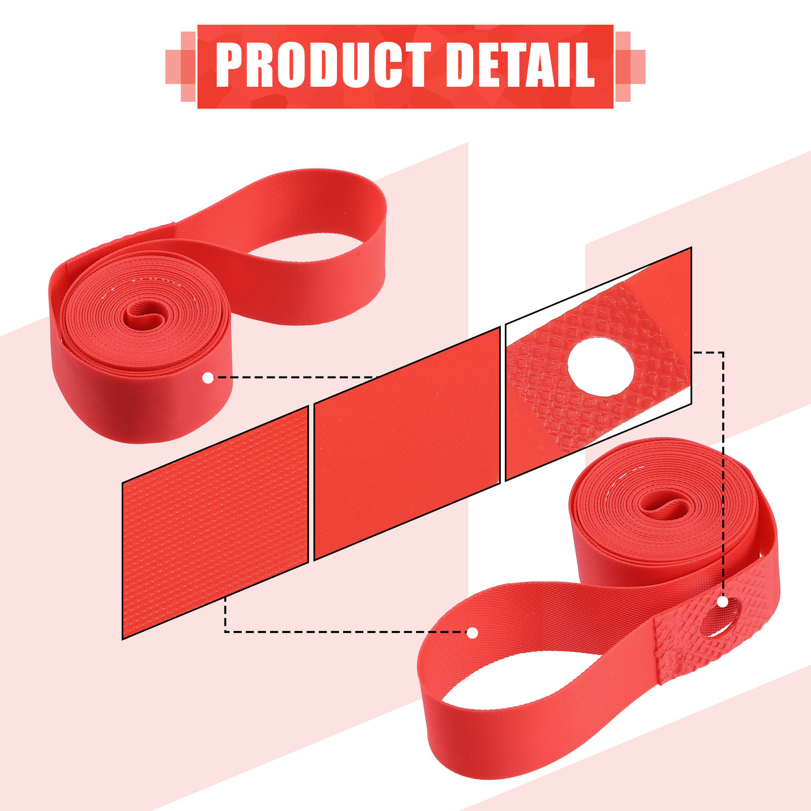 Piece of 2 26" Bike Wheel Rim Strip Rim Tape Liner Inner Tube Protection Band