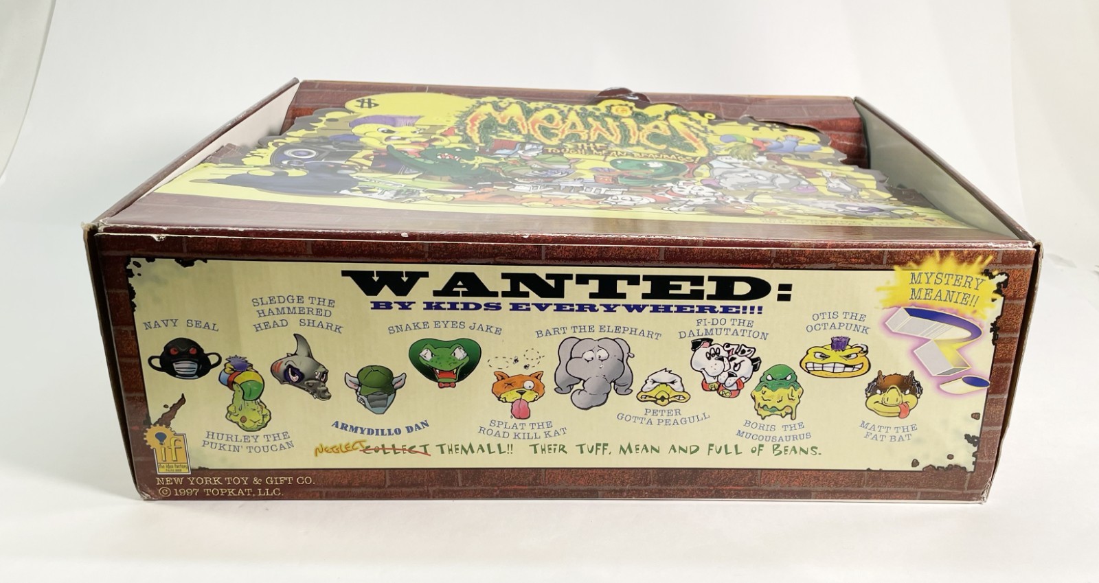 Complete Set Meanies Series 1 All 13 with Mystery Meanie & Original Display Box!