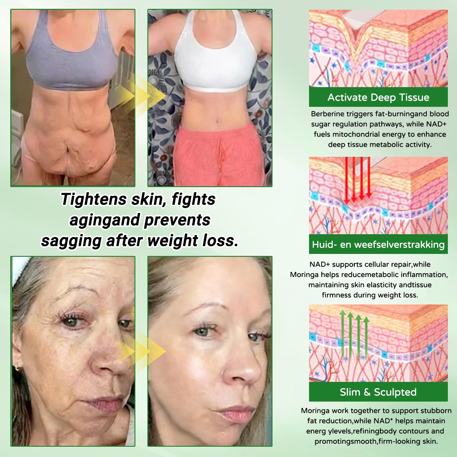 Luxarise Moringa & Berberine 10-in-1 Advanced Nano Microneedle Patch (1Pack 7PC）