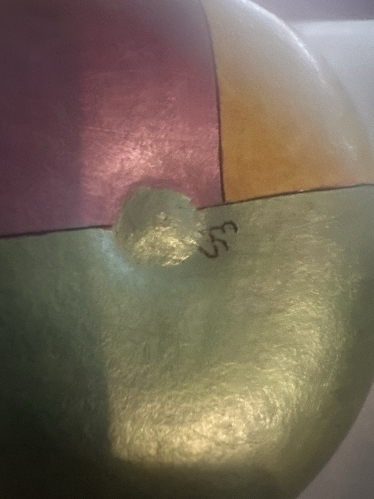 Modernist Painted Gourd Art Pair – Abstract Faces – Signed Folk Sculpture Set