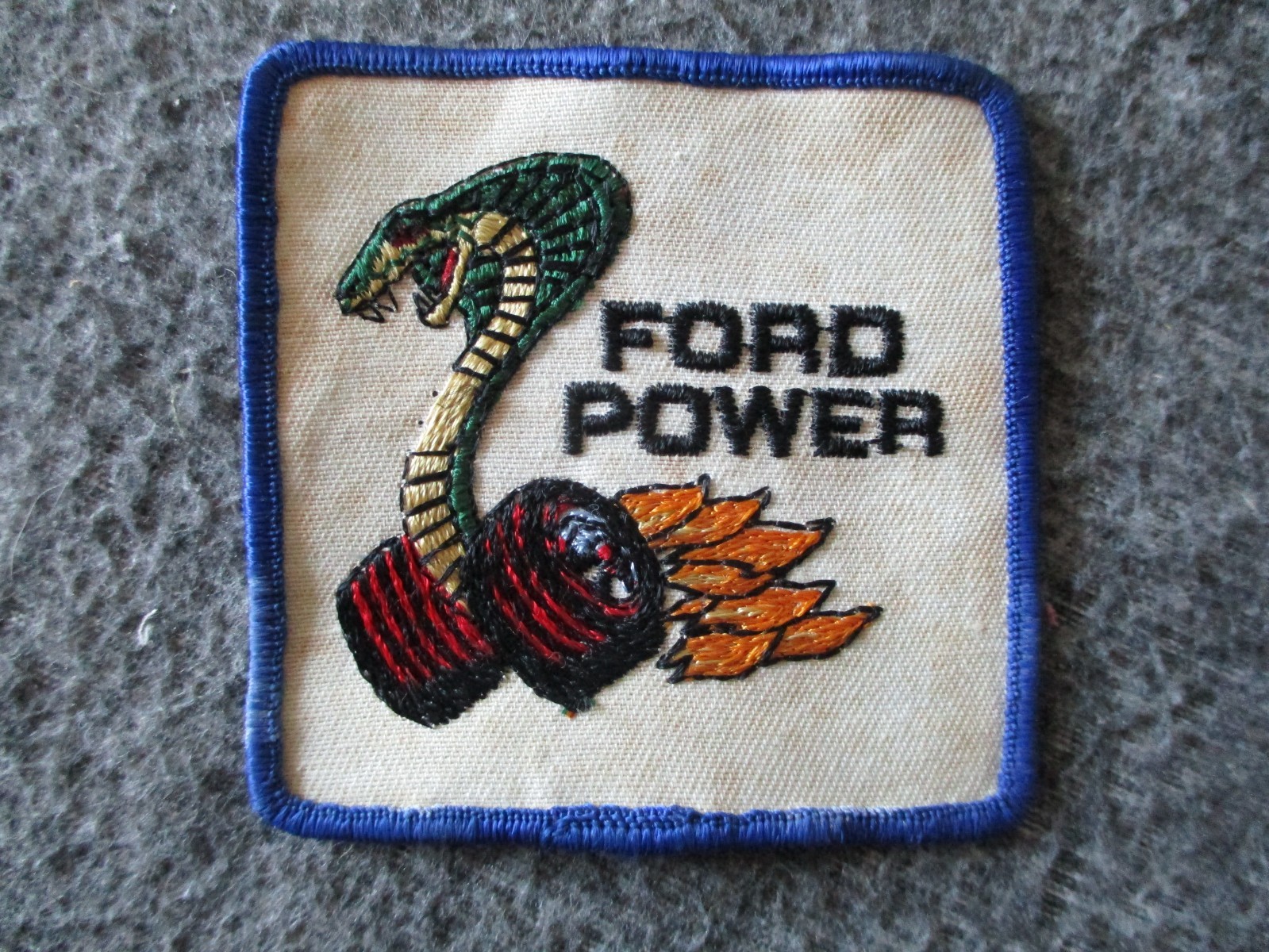 VINTAGE AUTOMOTIVE PATCHES (12)-FORD COBRA HARLEY-DAVIDSON CHEVY DODGE PLYMOUTH