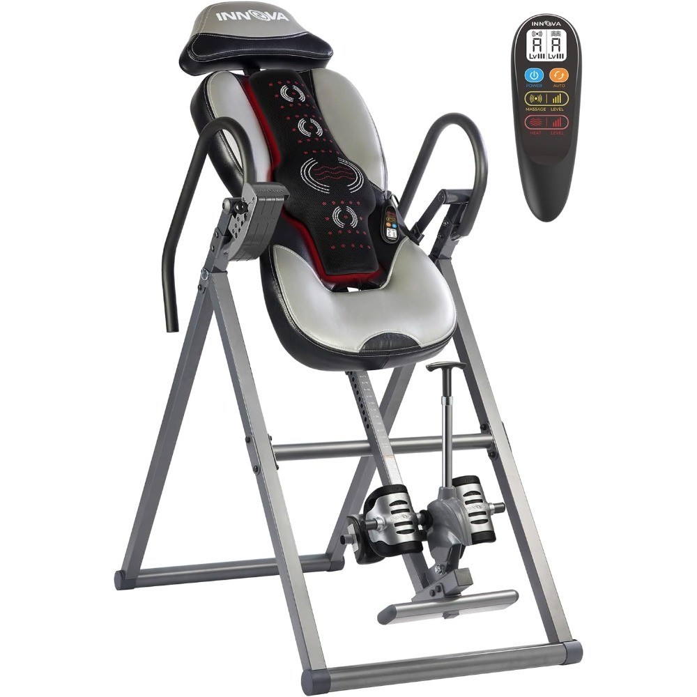 Advanced Heat and Massage Inversion Table for Back Pain Relief and Therapy