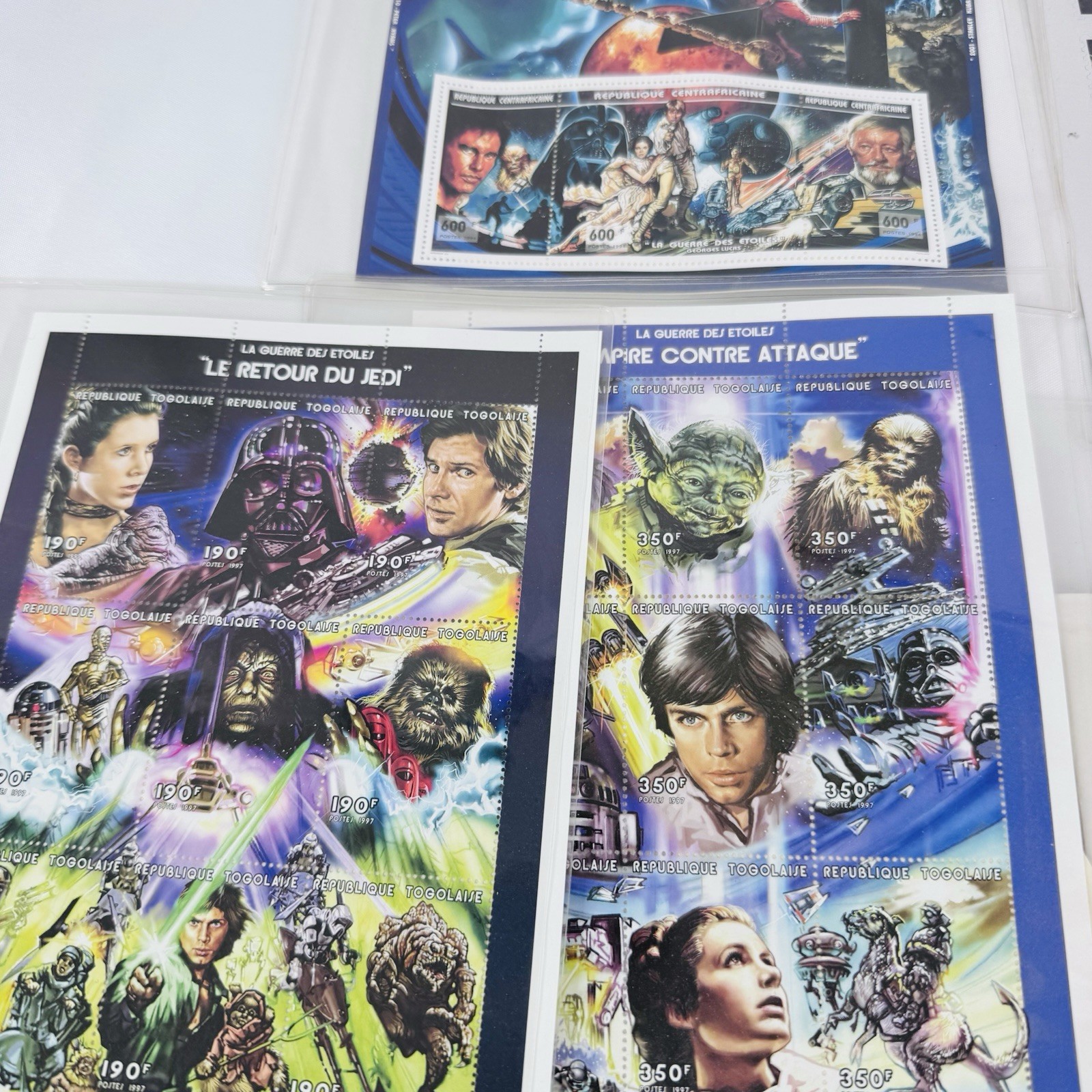 St. Vincent Togo Star Wars Stamps 1st Day Issues Lot Commemorating the Trilogy