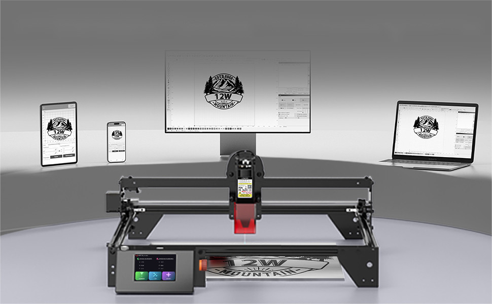 Longer Laser Engraver 60W Laser Cutter 400*400MM High Precision Laser Engrave