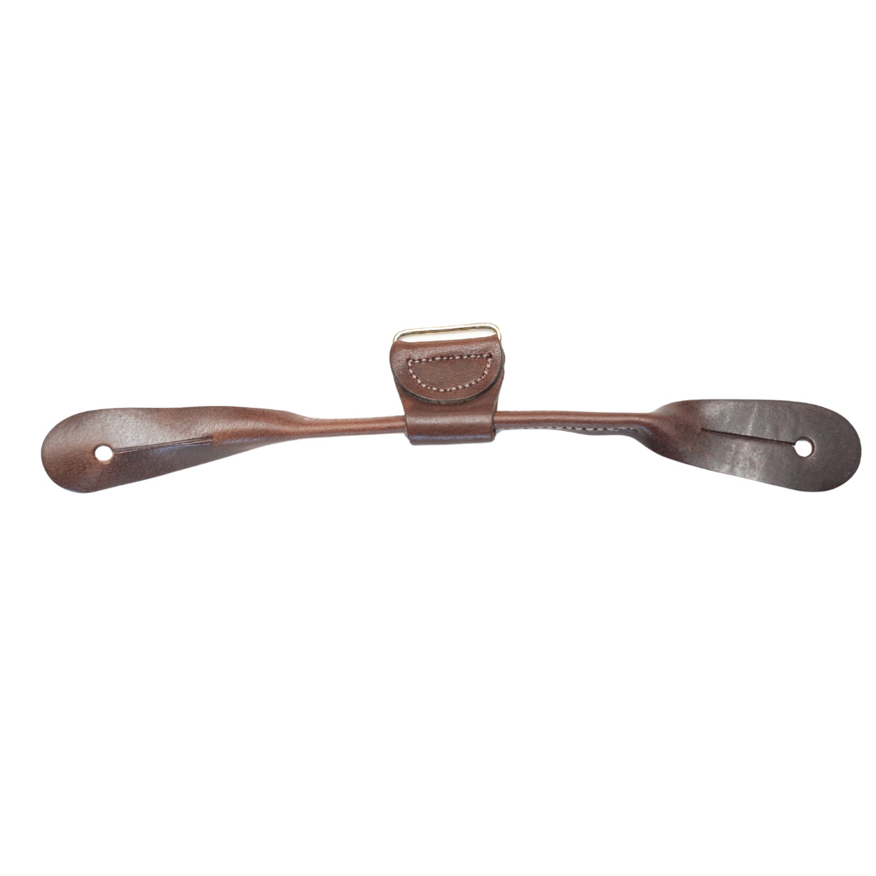 Men's Suspenders, 12 Button On Leather Ears with Metal Brackets - USA Made