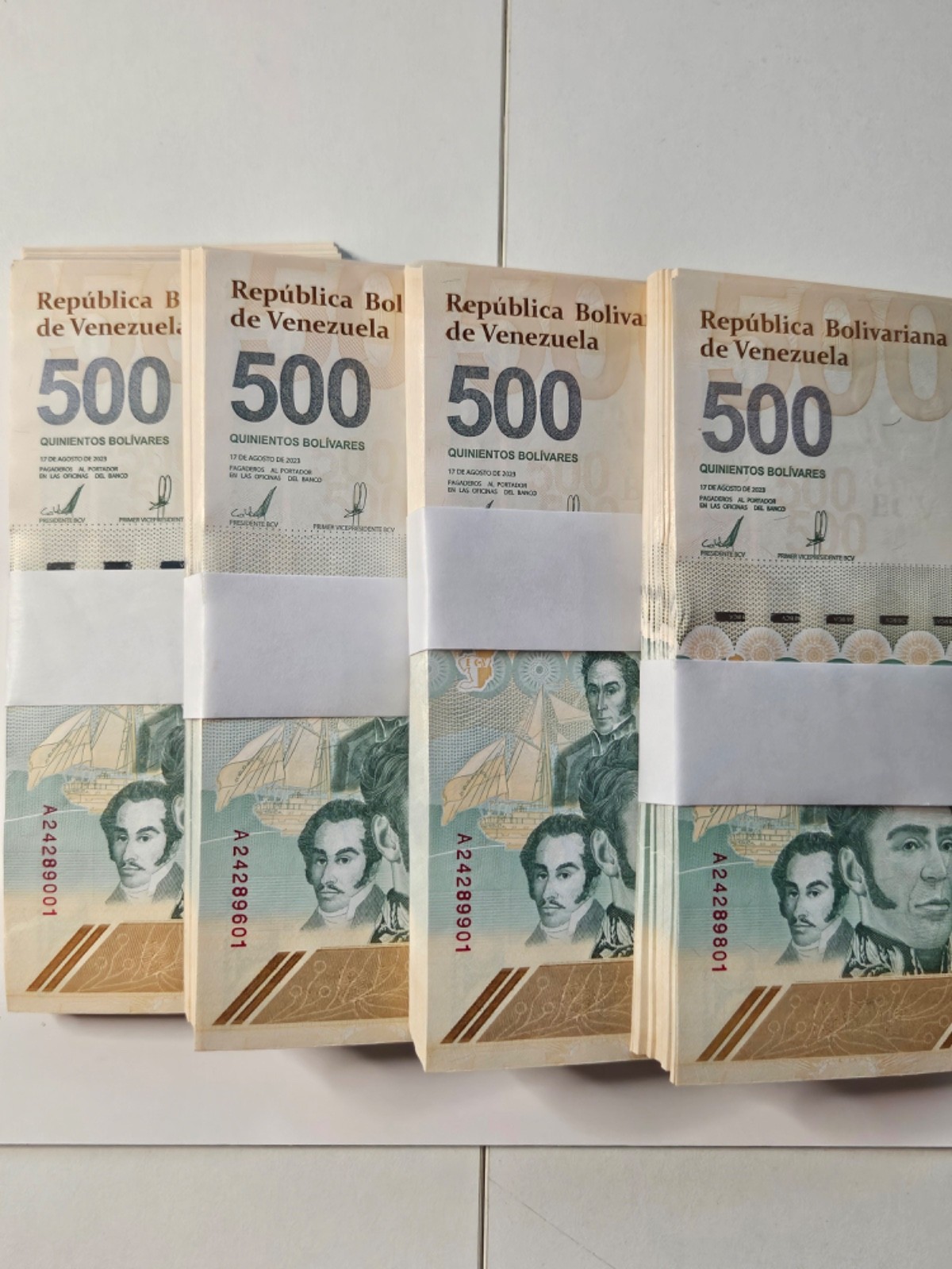 10 x VENEZUELA 500 DIGITALES 2023 Bolivar soberano USA SELLER bundle w/COA!!