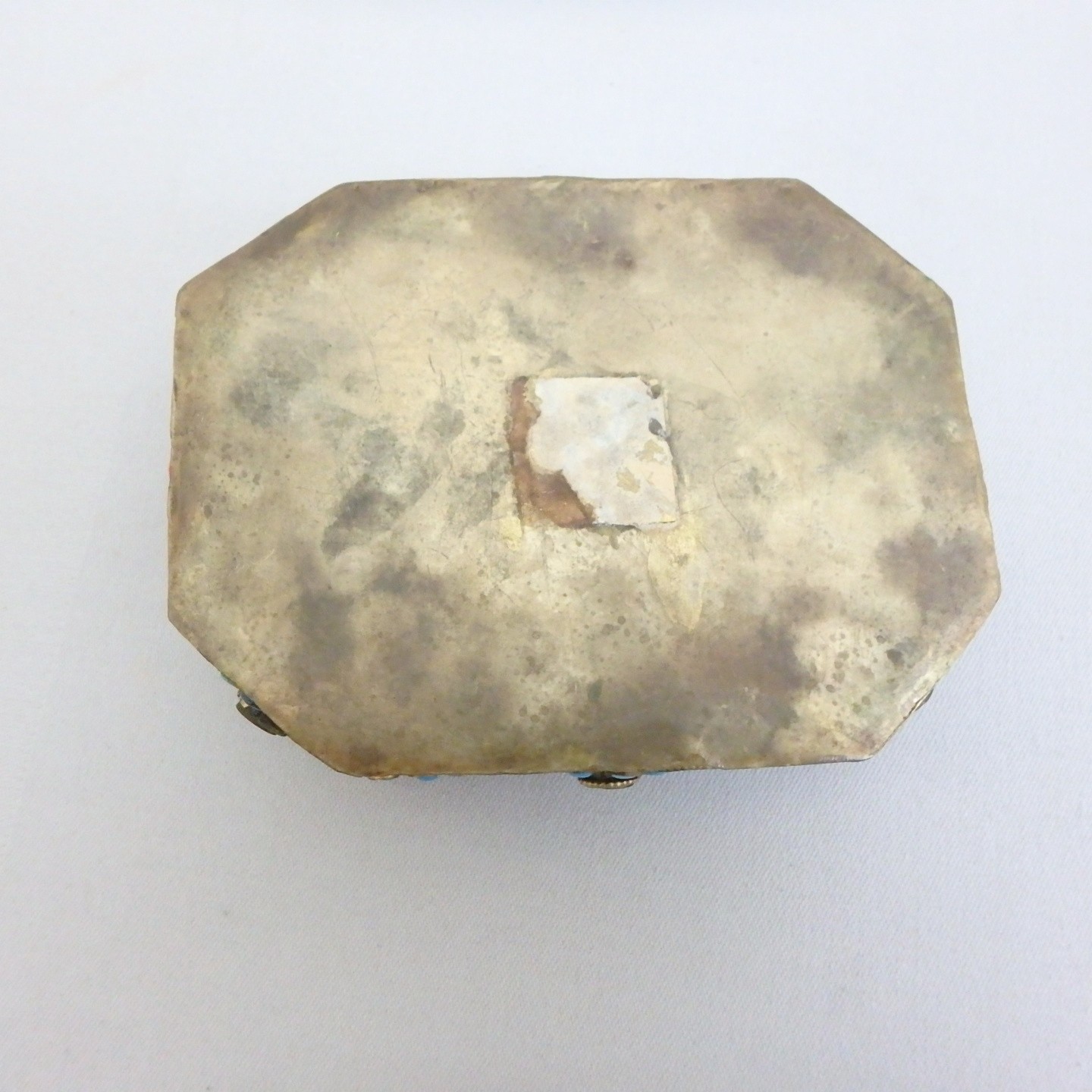 Antique Tibetan Gau, Prayer Box; Brass, Turquoise, Coral