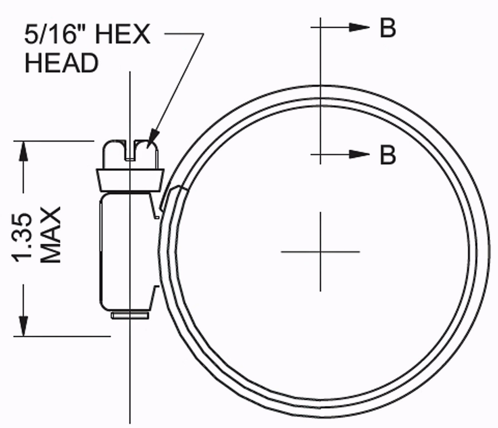 11/16" to 1-5/8" Murray Dual Bead Super Sealing Hose Clamp DB20SS