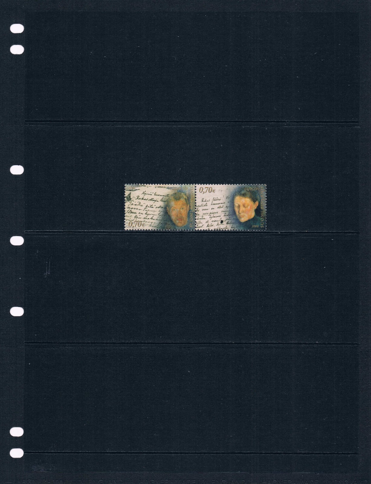 $2.40 Scott Value - 2008 FINLAND Painter Pekka Halonen & Wife CV MNH NH UMM