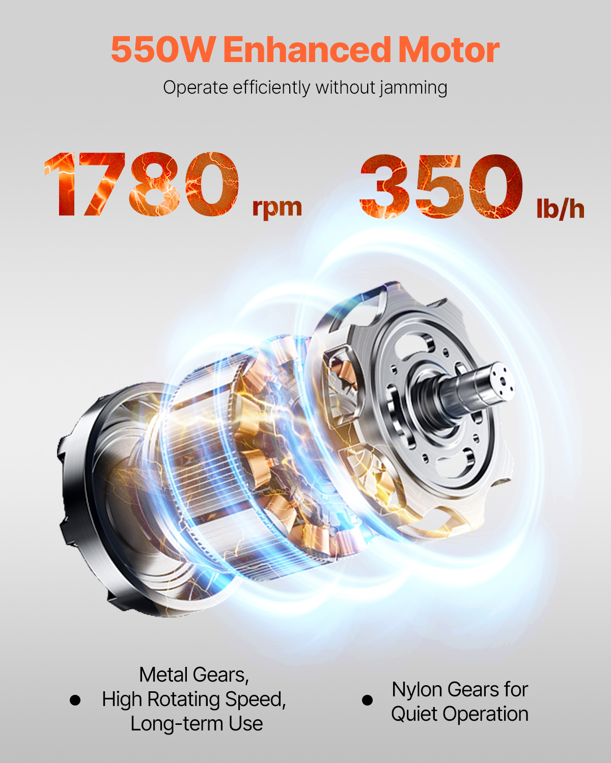 Commercial Electric Meat Cutting Machine 350lb/H Meat Cutter Slicer 3.5mm Blade