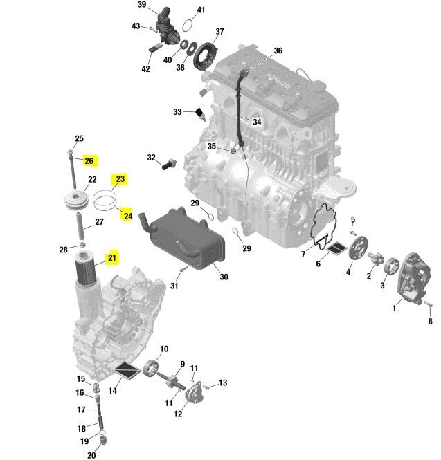 SeaDoo 4Tec 1503 1630 Oil Change Kit DCPR8E NGK Plugs GTX GTR RXP RXT X Wake Pro