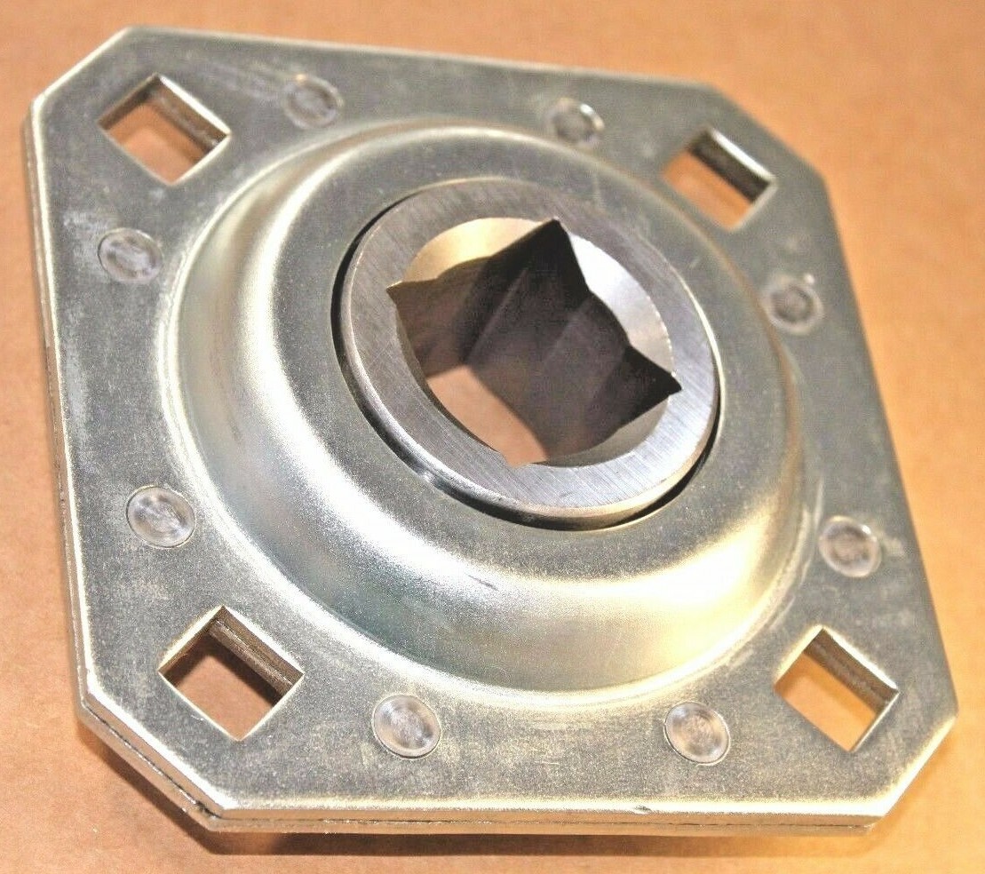 Premium ST208-1N AG Flanged Disc Bearing Unit 1" Square Bore FD208R1 DHU1-208