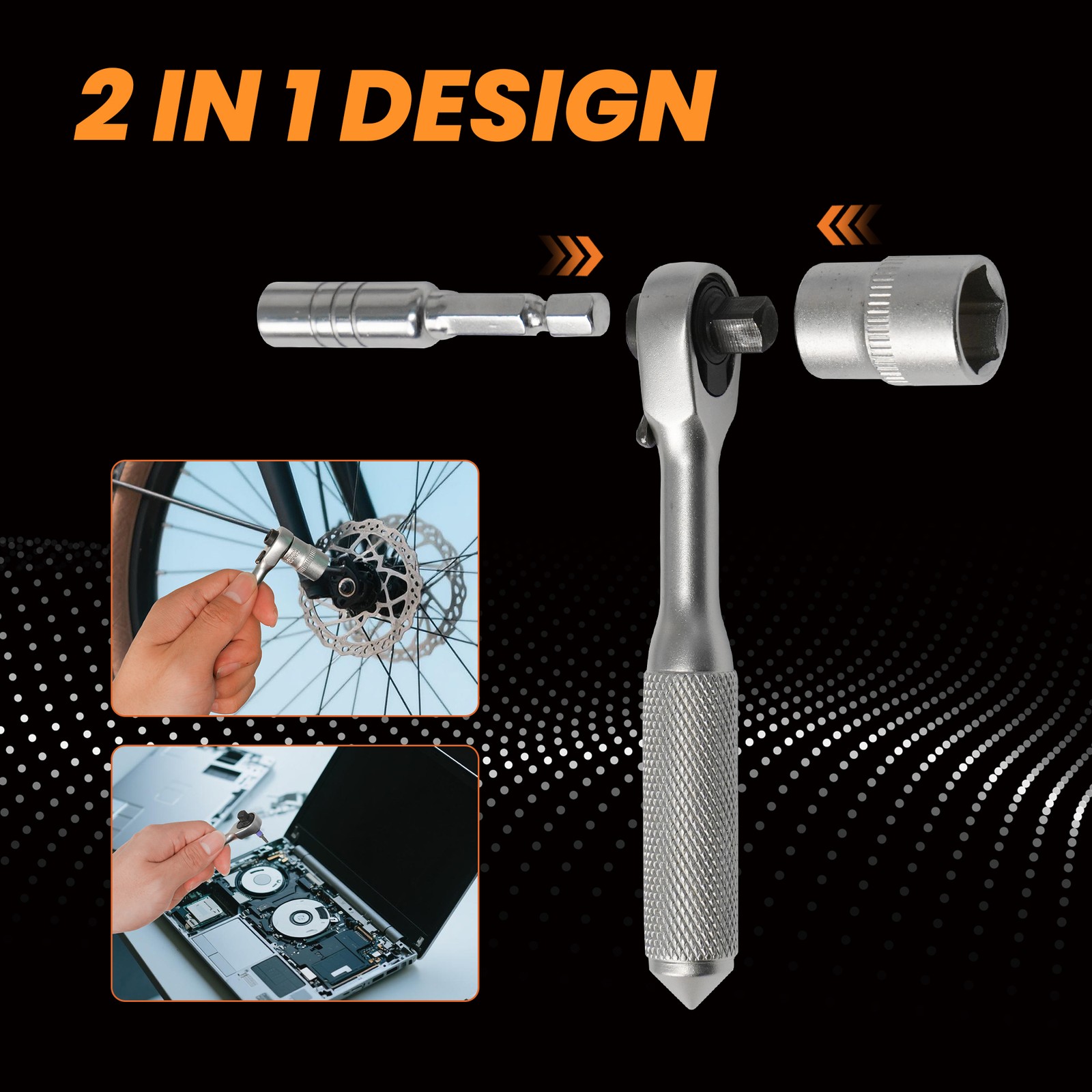 42piece Precision Ratchet Screwdriver Set Repair Tool Kit Torque Wrench Sockets