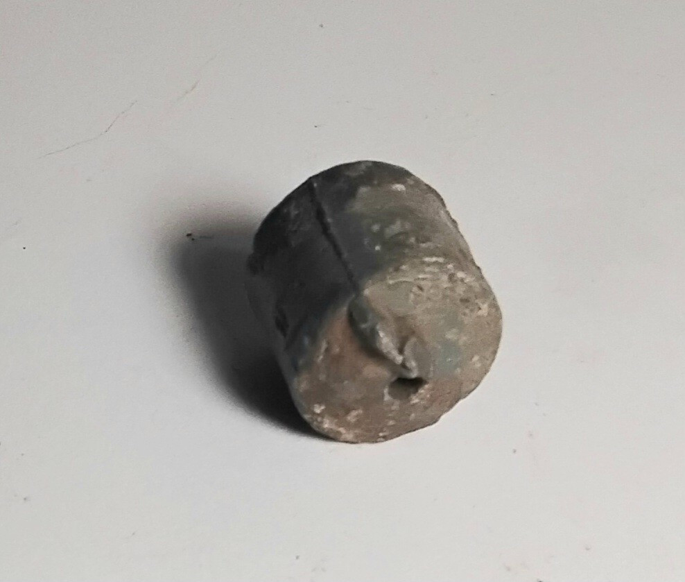 Civil War Relic lead cut slug, mics .63/.64 likely made for a Union Case shot $7