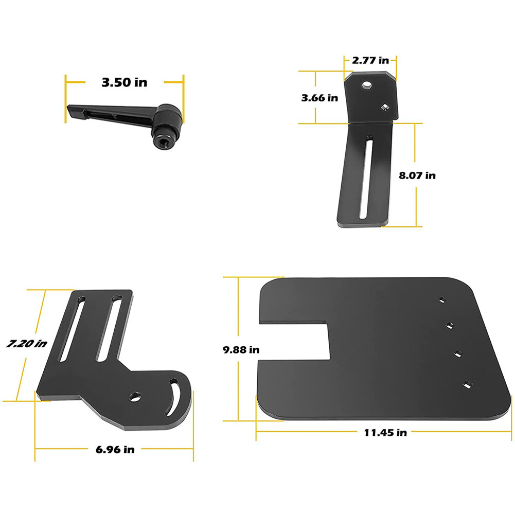 2" x 72" Knife Bevel Grinding Jig Tool OBM Belt Grinder Tilt Table Flat Platen