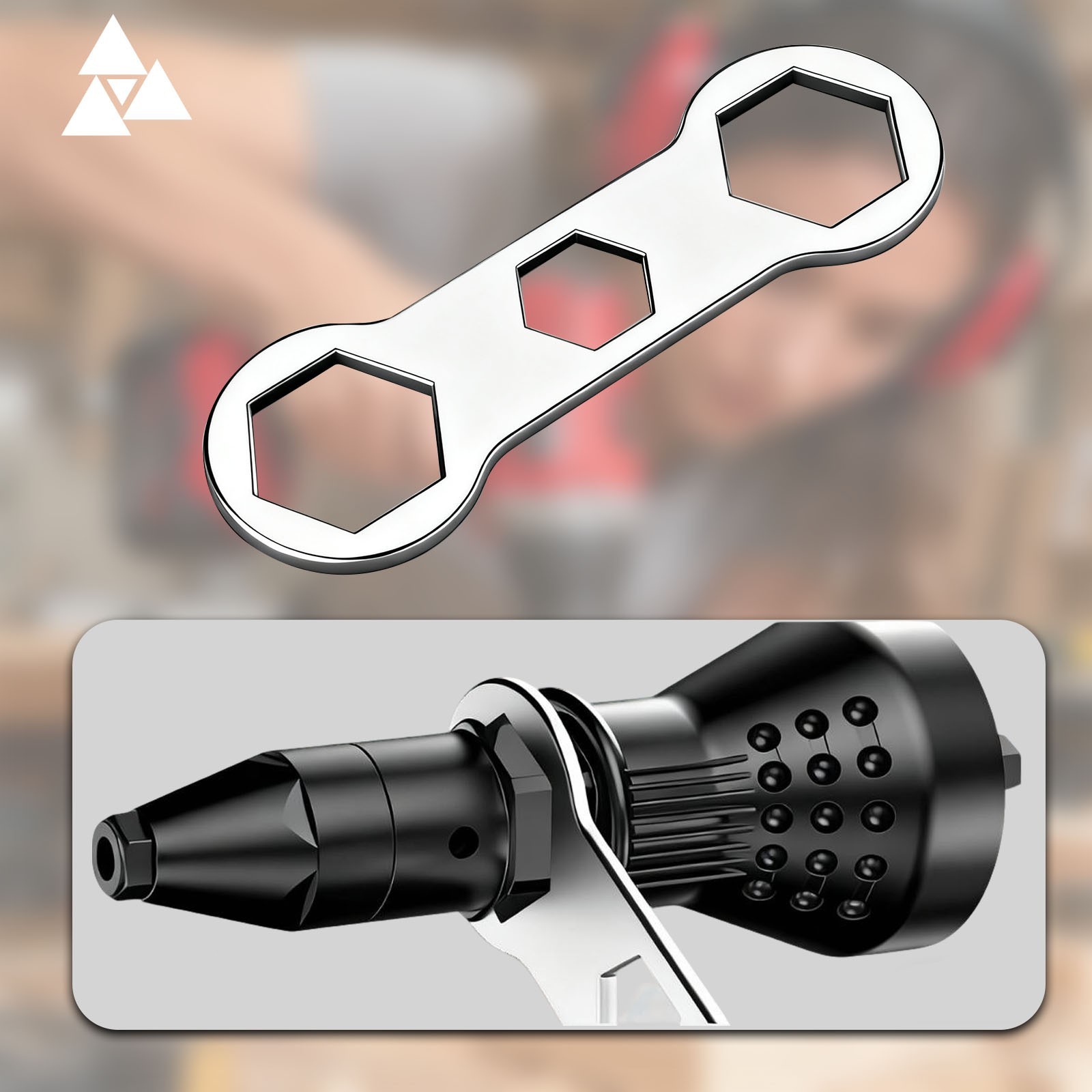 Electric Rivet Nut Gun Adaptor Insert Cordless Riveting Tool Power Drill Kit US